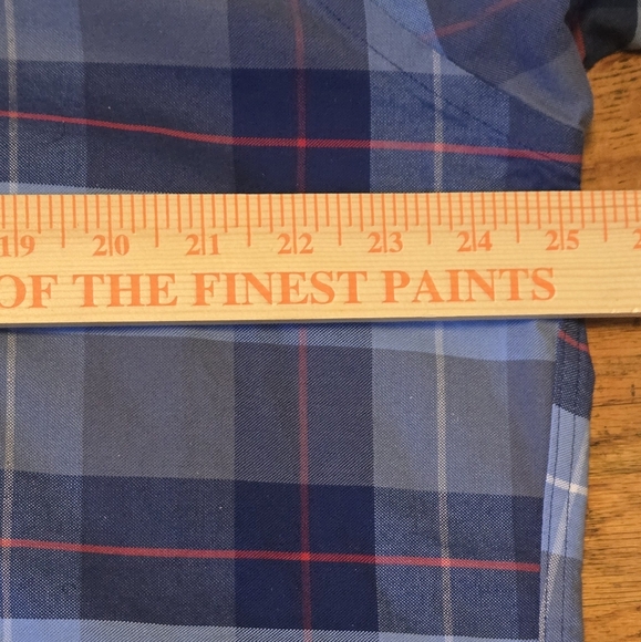 Brooks Brothers Mens XL Regent Fit Stretch Original Polo Blue Plaid Long Sleeve - Picture 6 of 9